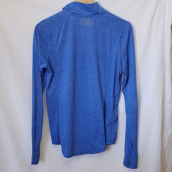 Under Armour Women's Blue Threadborne Heat Gear Loose1/2 Zip Pullover Medium - Picture 2 of 6